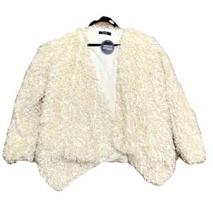 Shaggy Open Cardigan Jacket M - NEW